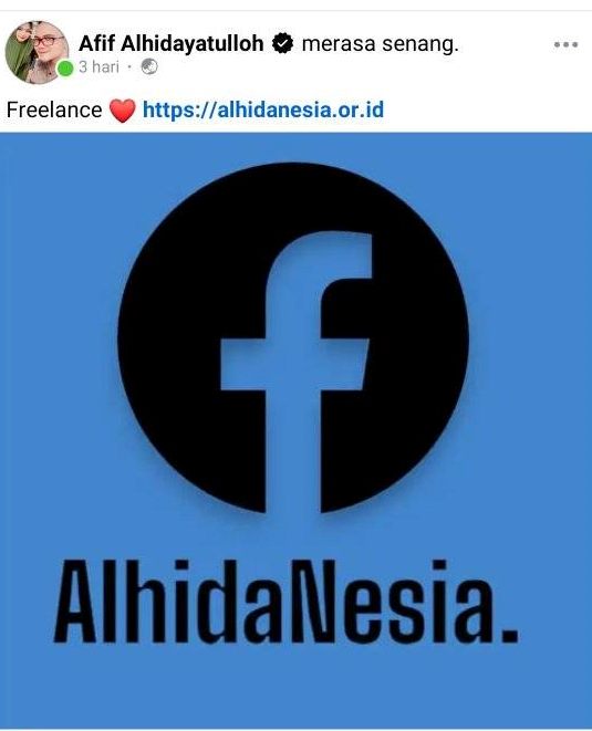 Centang Hitam FB Alhidanesia