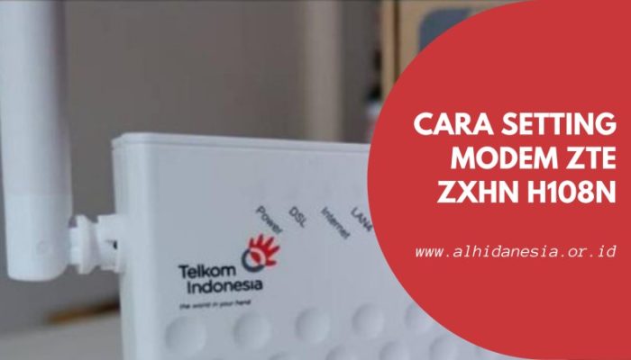 Cara Setting Modem ZTE ZXHN H108N Jadi AP Di Komputer