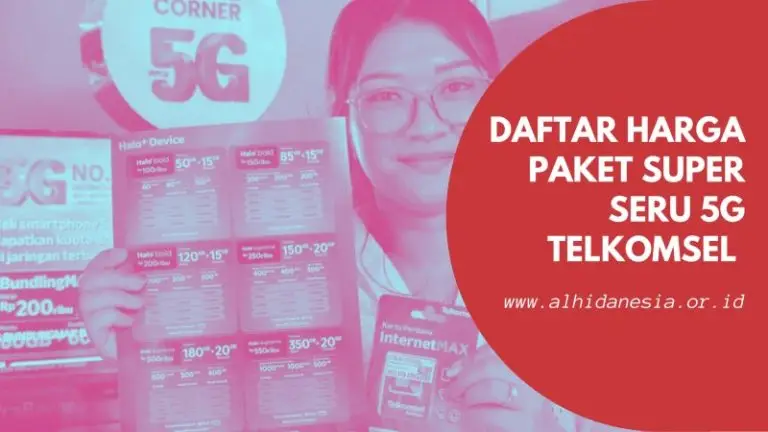 Daftar Harga Paket Super Seru 5G Telkomsel